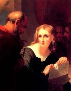 Portia and Shylock Thomas Sully